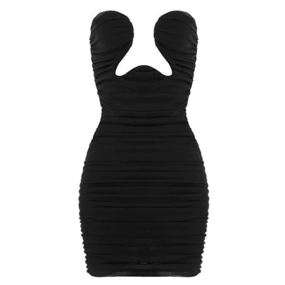 Leau London Mesh Mini Dress